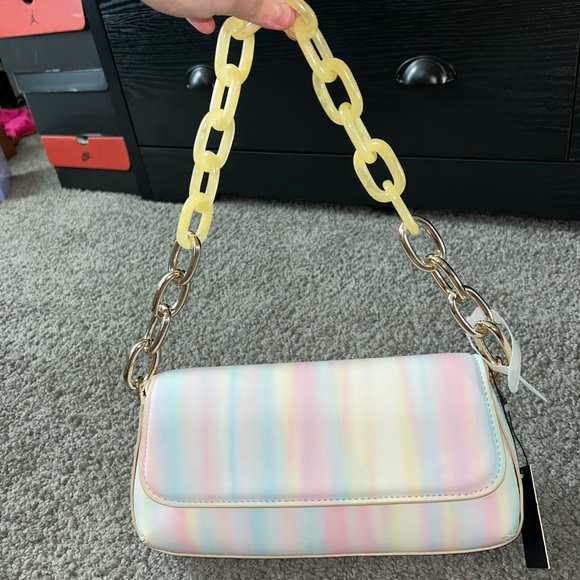 Pastel Rainbow House of Want Shoulder Bag - Picture 2 of 6